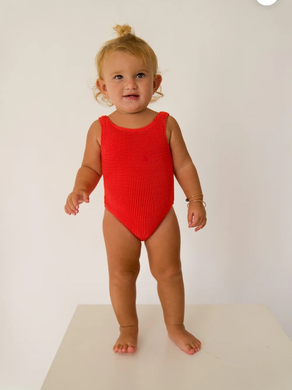 Bright Red scrunch swimsuit